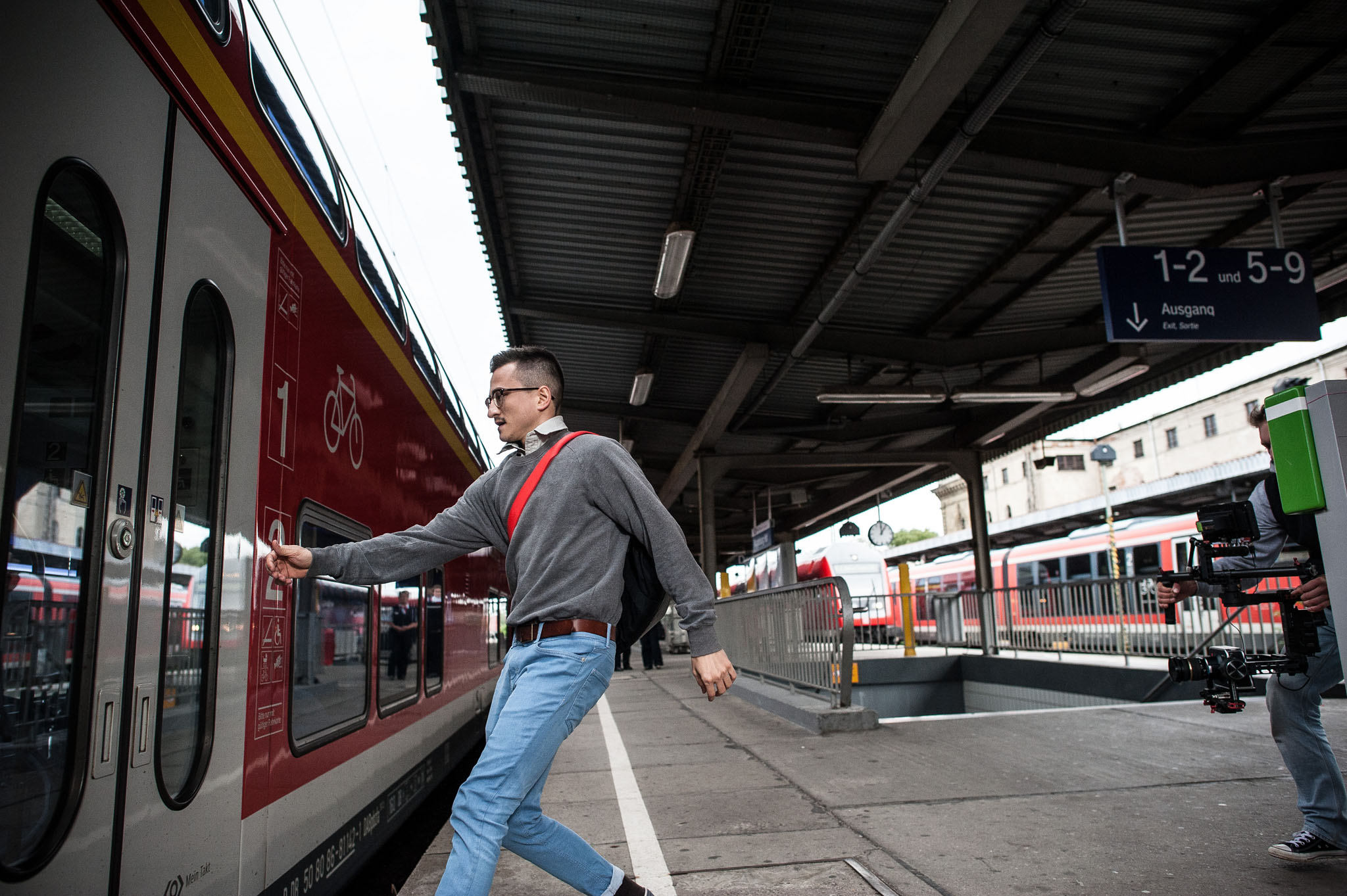 Dreharbeiten zum neuen Imagefilm der Deutschen Bahn (Foto: Centre Films/Arvid Müller)