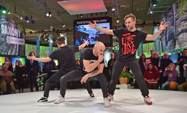 The Saxonz auf der ITB 2016 in Berlin (® Wolfgang Schmidt/TMGS)